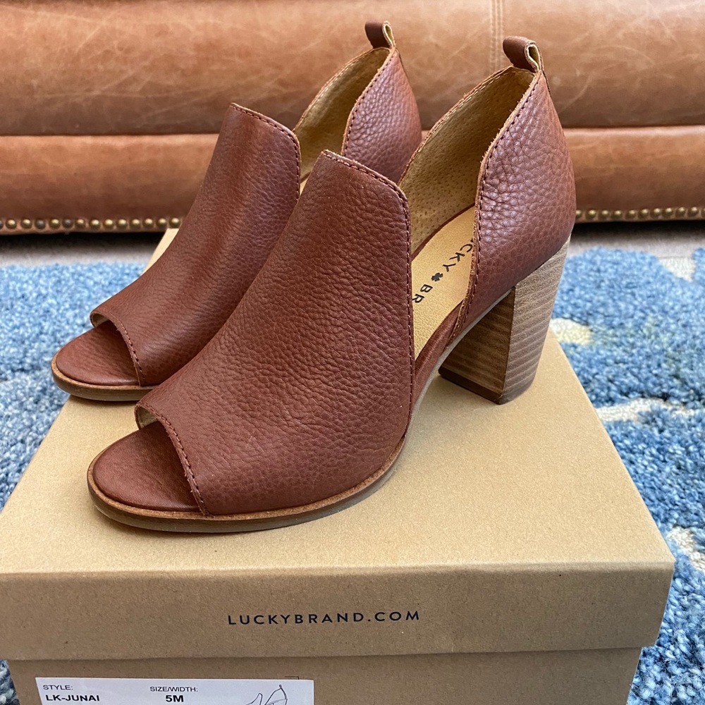 Lucky Brand Junai Open Toe Bootie (New in Box)